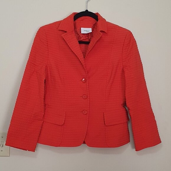 Akris Punto Coral Ribbed Jacket - Picture 1 of 9